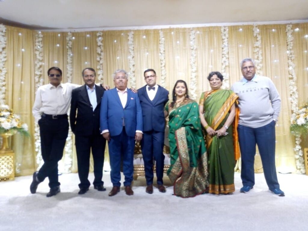 shantanu sons marriage reception pune
